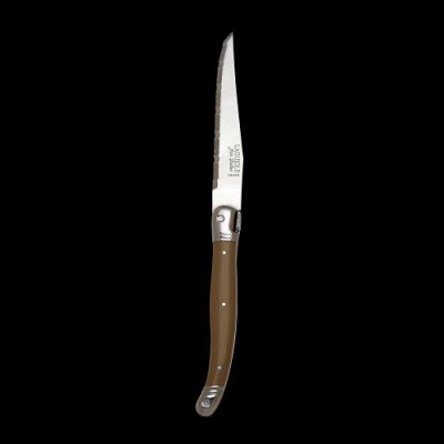 Steak Knife Serrated 1.2mm Blade - Taupe SS & ABS Forged Handle