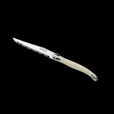 Serrated Blade 1.2 mm Ivory Handle